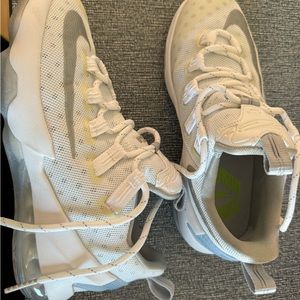 White Nike Lebrons 5.5Y